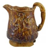 Bennington Pottery Pitcher Vase Chipped 10"