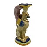 Raffaellesco Griffin Candleholder 8"