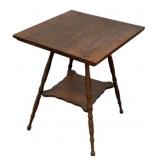 Vintage Square Parlor Table - 33 x 24 x 17