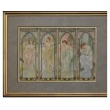 SEASONS BY ALPHONSE MUCHA