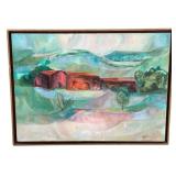 "Mexican Landscape" Acrylic Painting by L Jones