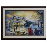 ALL ABOARD GICLEE BY THOMAS KINKADE