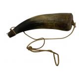 Antique Powder Horn 9"
