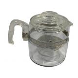 Pyrex Flameware Coffee Pot w/ Lid & Basket