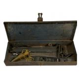 Metal Toolbox w/ Contents - 16.5 x 6 x 2.5