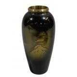 Brass Oriental Vase - 4.75" Tall