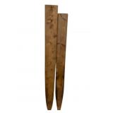 2 Wooden Boards - 58" Long