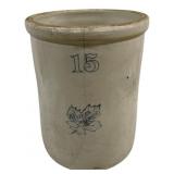 15 Gallon Western Stoneware Crock - As Is/Cracked