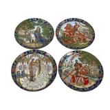 4 Legend of St. George Plates