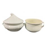 Tureen & Large Bowl w/ Handle