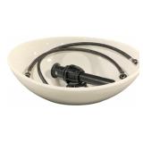 Porcelain Sink w/ Hookups - 16 x 13.5 x 6