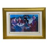 Framed Seriolithograph "Morning Social" signed
