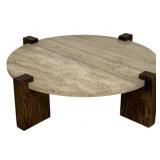 Alden Home Marble Top Coffee Table - 12 x 40