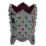 Fenton Amethyst Hobnail Toothpick Holder 3"
