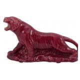 Vintage Red Panther Pottery Planter