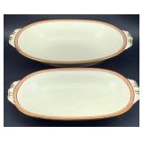 2 Vintage Rorstrand Sweden Porcelain Serving Bowls