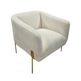 Modern White Upholstered Chair