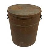 Vintage Metal Can w/ lid