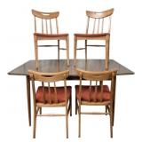 5pc Glass Top Dining Table & Chairs