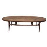 Mid-Century Modern Oval Coffee Table