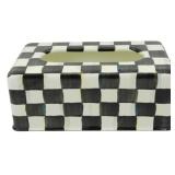 Mackenzie Childs Courtly Check Tissue Box