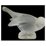 Lalique Crystal Moineau Coquet Bird Figure