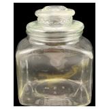 Glass Jar w/ Lid - 8" Tall