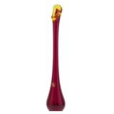 Vintage Viking Ruby Red Swung Glass Vase