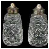 Vtg Waterford Crystal Salt & Pepper Shakers