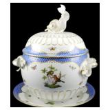 Herend Rothschild Bird Tureen w/ Undertray