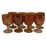 8 Glass Goblets - 5.5" Tall