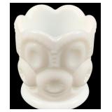 Milk Glass Toothpick Holder - 2.25" Tall