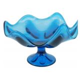 Viking Bluenique 6 Petal Compote 5.5"x9.5"