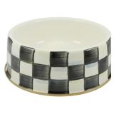 Mackenzie Childs Courtly Check Pet Dish
