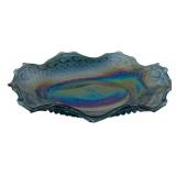 Indiana Glass "Windsor Blue" Carnival Glass Bowl