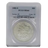 1882-S Morgan Silver Dollar PCGS MS64