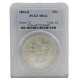 1883-O Morgan Silver Dollar PCGS MS64
