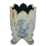 St. Clair Iridescent Blue Toothpick Holder