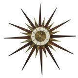 MCM Starburst Atomic Wall Clock - battery operated