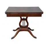 Duncan Phyfe Game Table on Harp Base