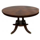 Alden Home Banded Inlay Mahogany Dining Table