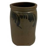 Early Blue Decorated 1 Gallon Stoneware Crock