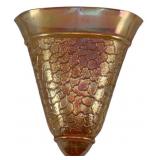 Carnival Glass Wall Vase - 6" Tall
