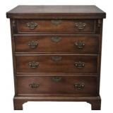 Flip Top Mahogany Bachelor Chest
