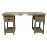 Alden Home Stainless Steel Top Work Table