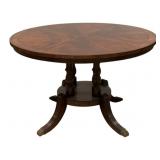 Alden Home Banded Inlay Mahogany Dining Table