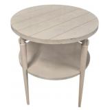 Round Painted Lane Table 26"x25"