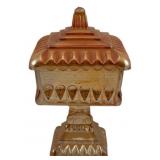 Carnival Glass Candy Dish - 7" Tall