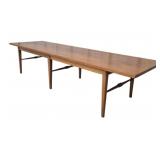 Mid-Century Modern Long Walnut Coffee Table