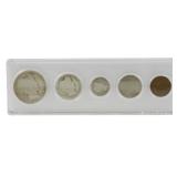 1902 US 5 Coin Cased Proof Set